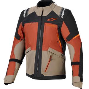 Kurtka motocyklowa Alpinestars Andes V4 Drystar jasnobrązowo-ciemnopomarańczowo-czarna