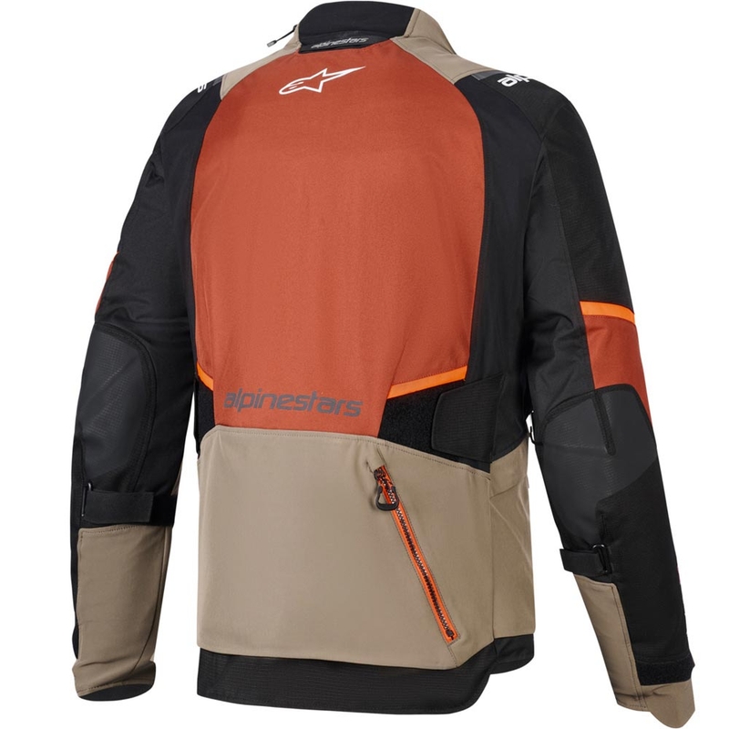 Kurtka motocyklowa Alpinestars Andes V4 Drystar jasnobrązowo-ciemnopomarańczowo-czarna