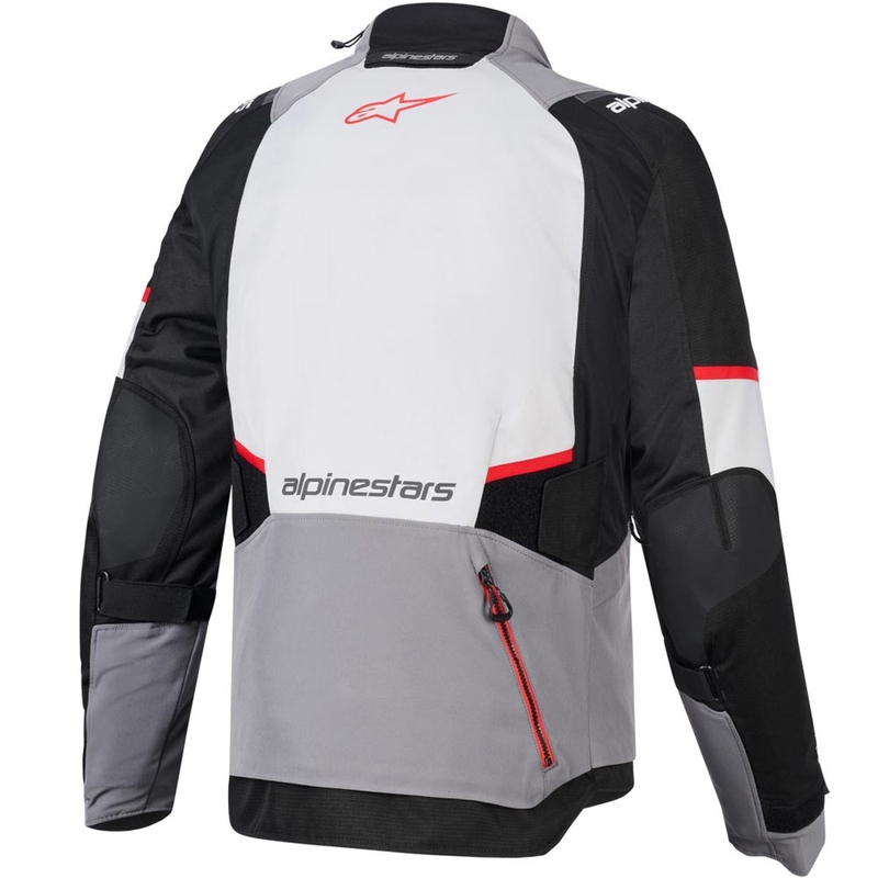 Kurtka motocyklowa Alpinestars Andes V4 Drystar w kolorze ciemnoszarym, jasnoszarym, czarno-czerwonym