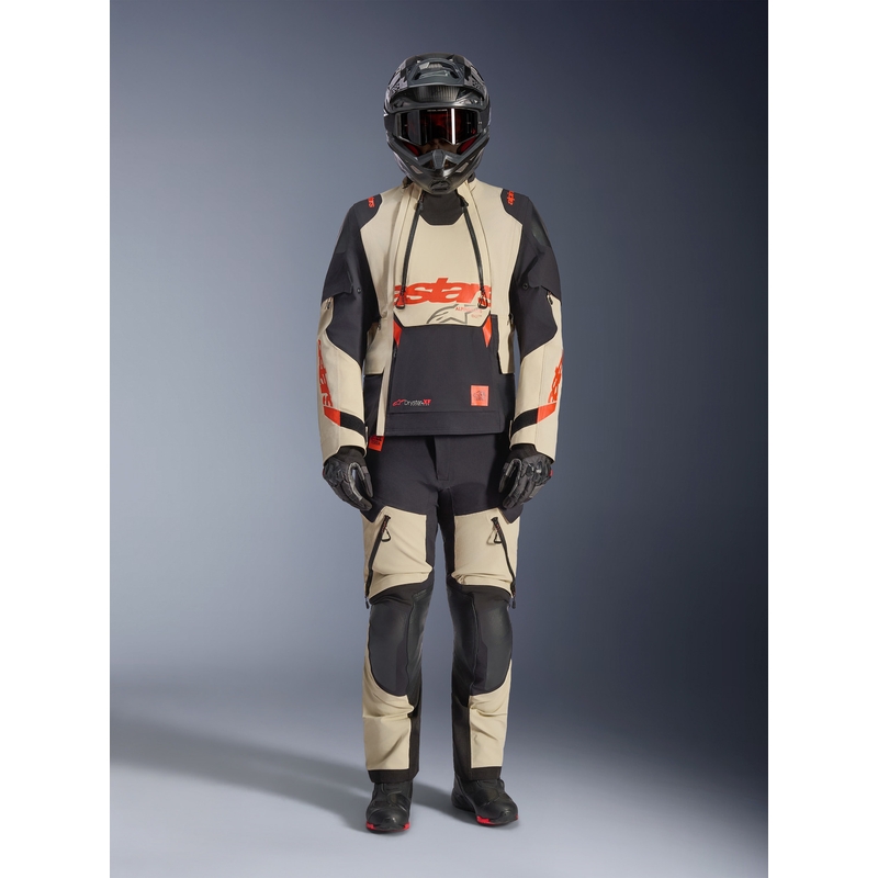 Kurtka motocyklowa Alpinestars Halo PRO Drystar XF kremowo-czarno-czerwona