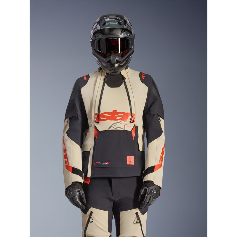 Kurtka motocyklowa Alpinestars Halo PRO Drystar XF kremowo-czarno-czerwona