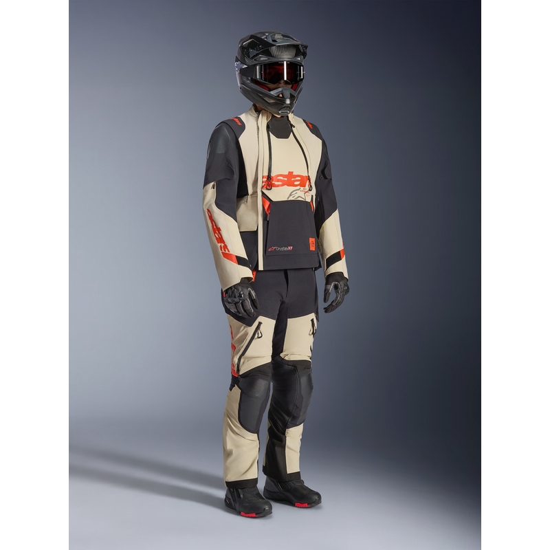Kurtka motocyklowa Alpinestars Halo PRO Drystar XF kremowo-czarno-czerwona