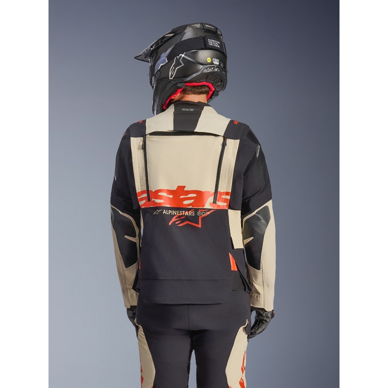 Kurtka motocyklowa Alpinestars Halo PRO Drystar XF kremowo-czarno-czerwona