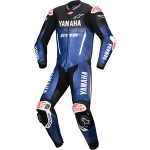 Jednoczęściowy skórzany kombinezon motocyklowy Alpinestars GP-R7 YAMAHA GYTR TECH-AIR kompatybilny z kolekcją niebiesko-czarno-biało-czerwoną