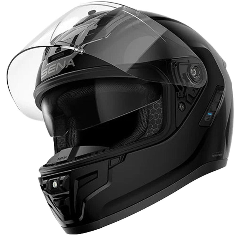 Kask motocyklowy integralny z zestawem słuchawkowym SENA Phantom ANC, matowo czarny