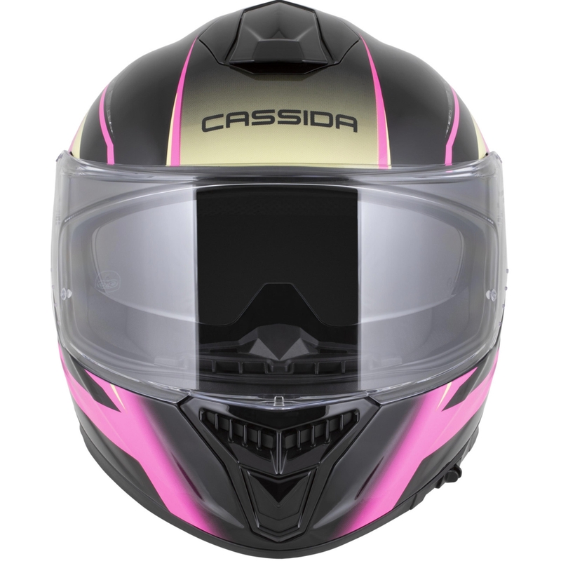 Kask motocyklowy integralny Cassida Integral GTS 2.1 Mega czarno-różowo-biało-waniliowy