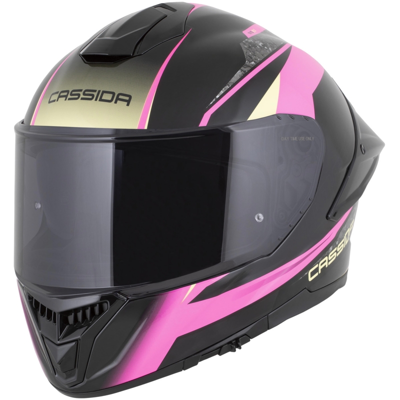 Kask motocyklowy integralny Cassida Integral GTS 2.1 Mega czarno-różowo-biało-waniliowy