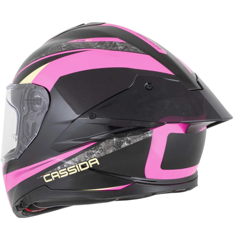 Kask motocyklowy integralny Cassida Integral GTS 2.1 Mega czarno-różowo-biało-waniliowy