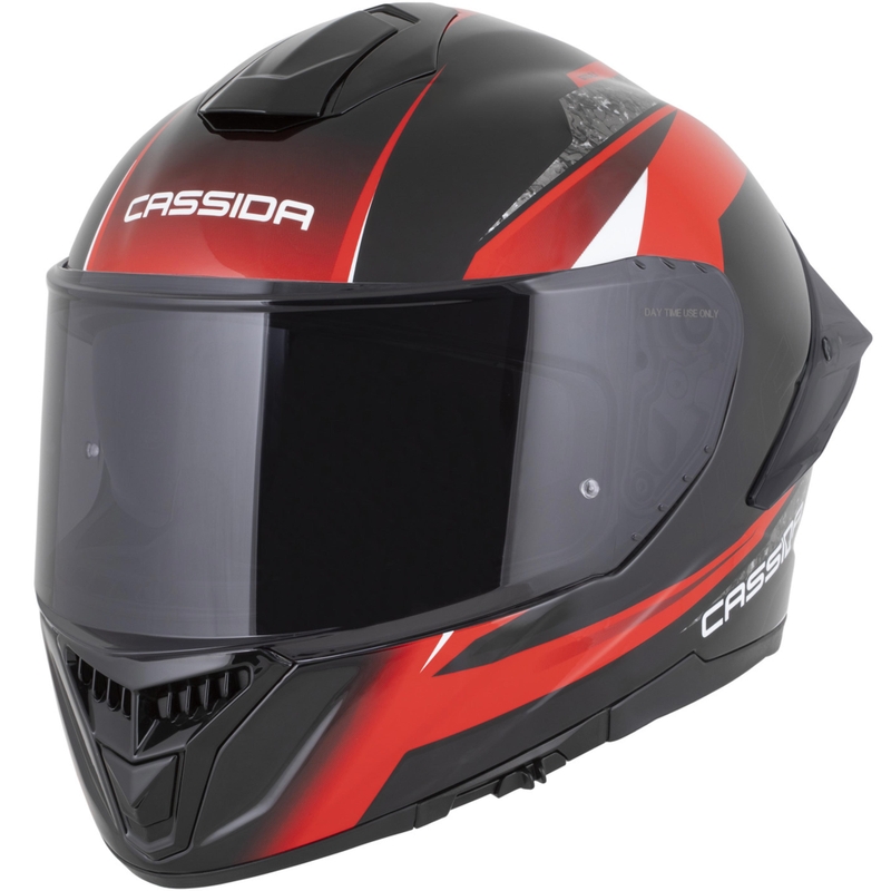 Kask motocyklowy integralny Cassida Integral GTS 2.1 Mega czarno-czerwono-biały