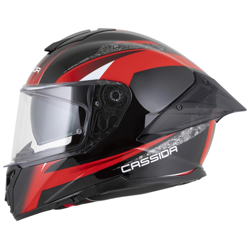 Kask motocyklowy integralny Cassida Integral GTS 2.1 Mega czarno-czerwono-biały