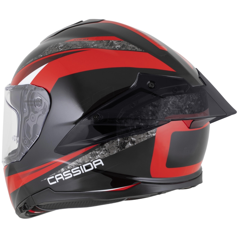 Kask motocyklowy integralny Cassida Integral GTS 2.1 Mega czarno-czerwono-biały