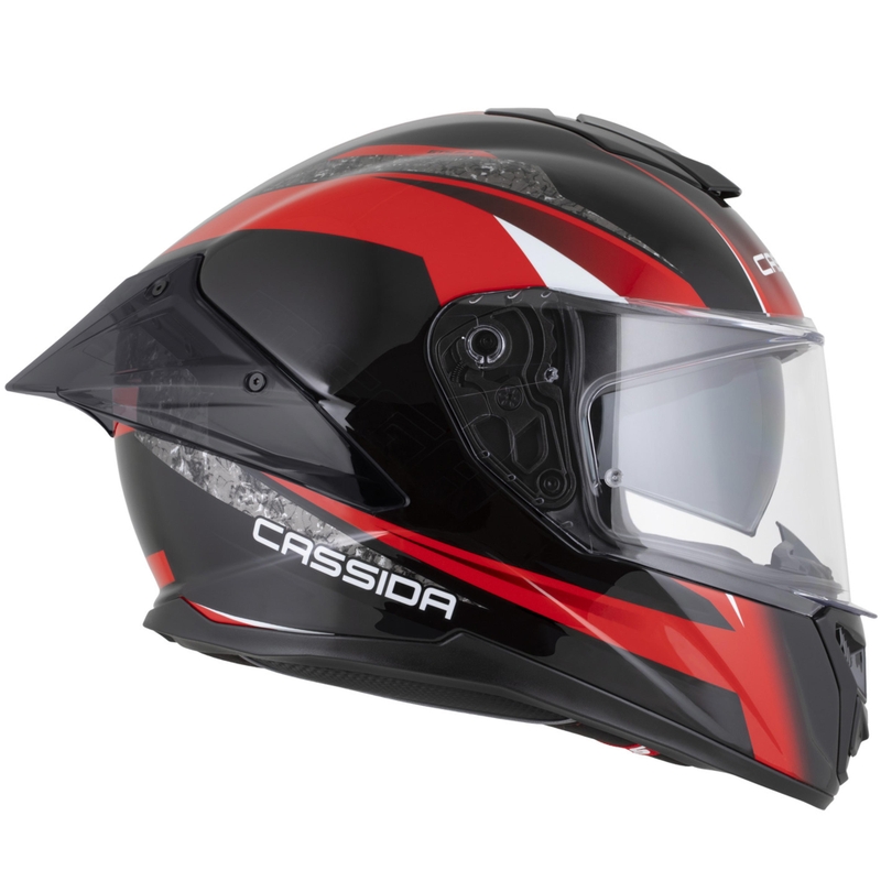 Kask motocyklowy integralny Cassida Integral GTS 2.1 Mega czarno-czerwono-biały