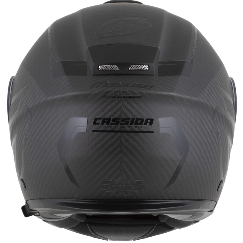 Kask motocyklowy z klapką Cassida Modulo 2.1 Plus Carbon BlackOut matowy czarny