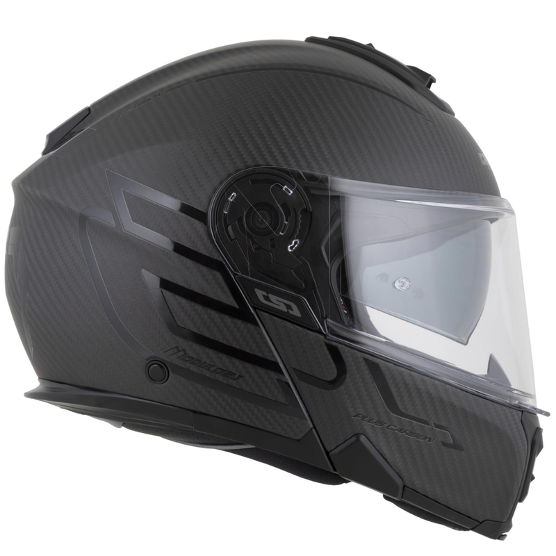 Kask motocyklowy z klapką Cassida Modulo 2.1 Plus Carbon BlackOut matowy czarny