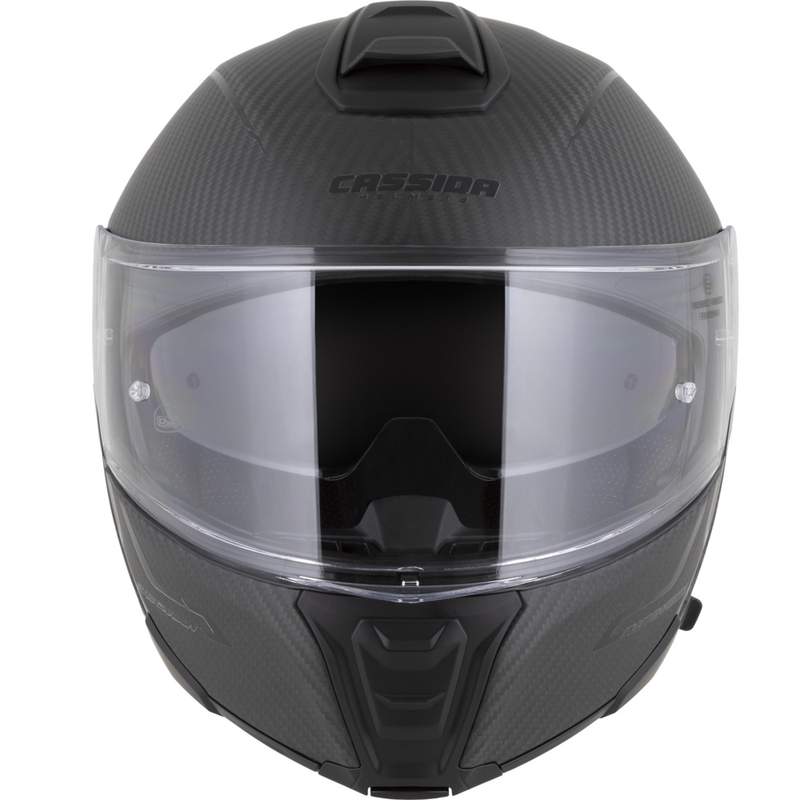 Kask motocyklowy z klapką Cassida Modulo 2.1 Plus Carbon BlackOut matowy czarny