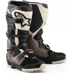 Buty motocyklowe Alpinestars TECH 7 Enduro Drystar w kolorze czarno-ciemnoszarym-złotym