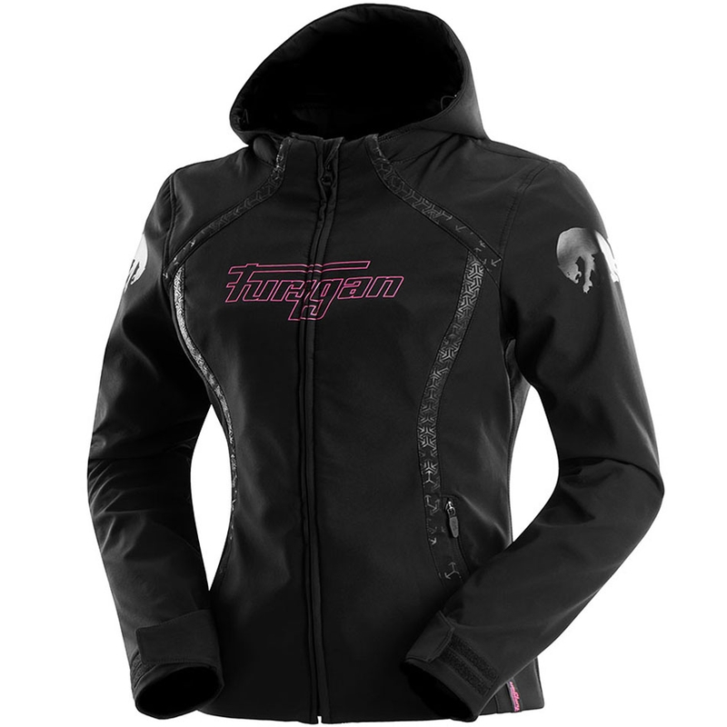 Kurtka motocyklowa damska Furygan Skye czarno-różowa
