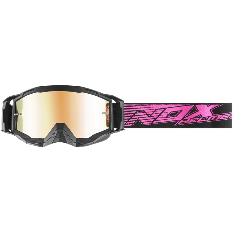 Gogle motocrossowe NOX Spectre czarno-różowe