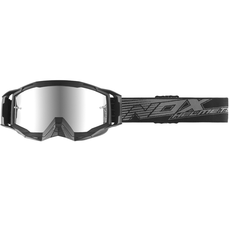 Gogle motocrossowe NOX Spectre czarno-szare