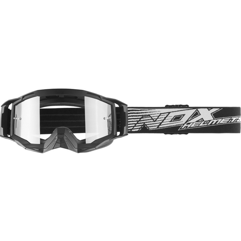 Gogle motocrossowe NOX Spectre czarno-białe