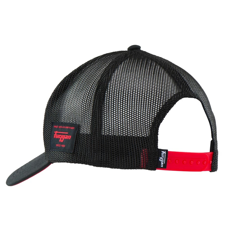 Czapka Furygan Trucker Rage czarno-biało-czerwona