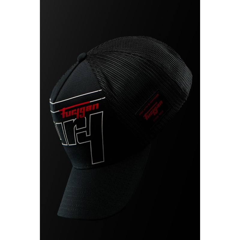 Czapka Furygan Trucker Rage czarno-biało-czerwona