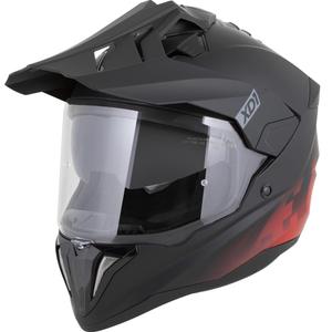 Kask motocyklowy enduro ZED XD1 matowy czarno-czerwony