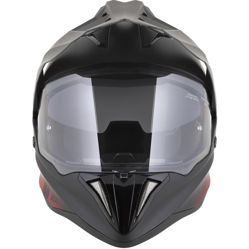 Kask motocyklowy enduro ZED XD1 matowy czarno-czerwony