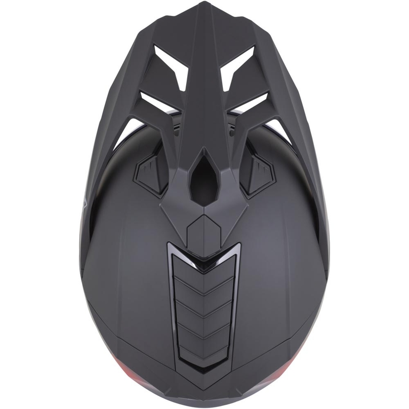 Kask motocyklowy enduro ZED XD1 matowy czarno-czerwony