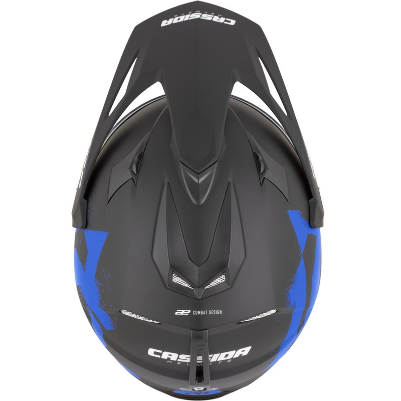 Kask motocyklowy enduro Cassida Tour 2.0 Crew matowy czarno-niebieski