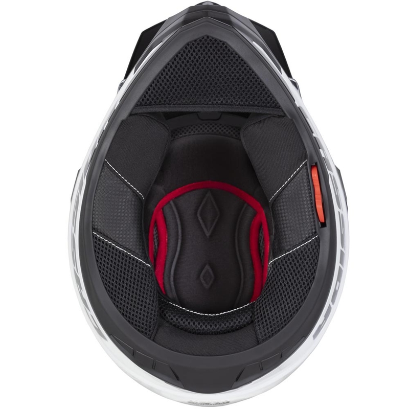 Kask motocyklowy enduro Cassida Tour 2.0 Crew matowy czarno-czerwony