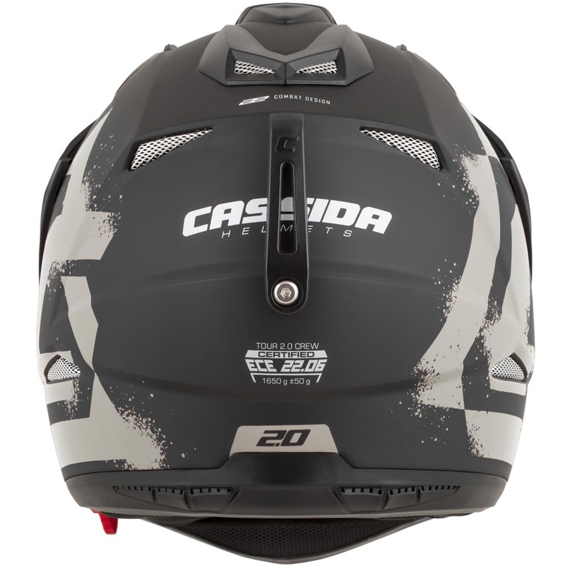 Kask motocyklowy enduro Cassida Tour 2.0 Crew matowy czarno-piaskowy