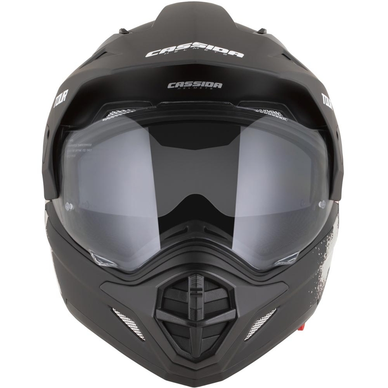 Kask motocyklowy enduro Cassida Tour 2.0 Crew matowy czarno-piaskowy