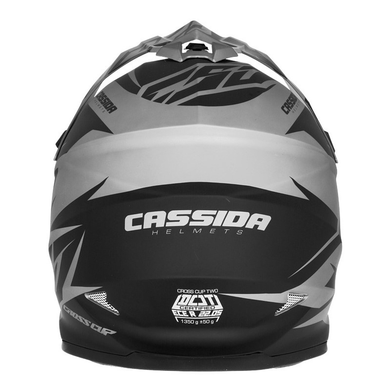 Motocrossowy kask Cassida Cross Cup Two czarno-szary