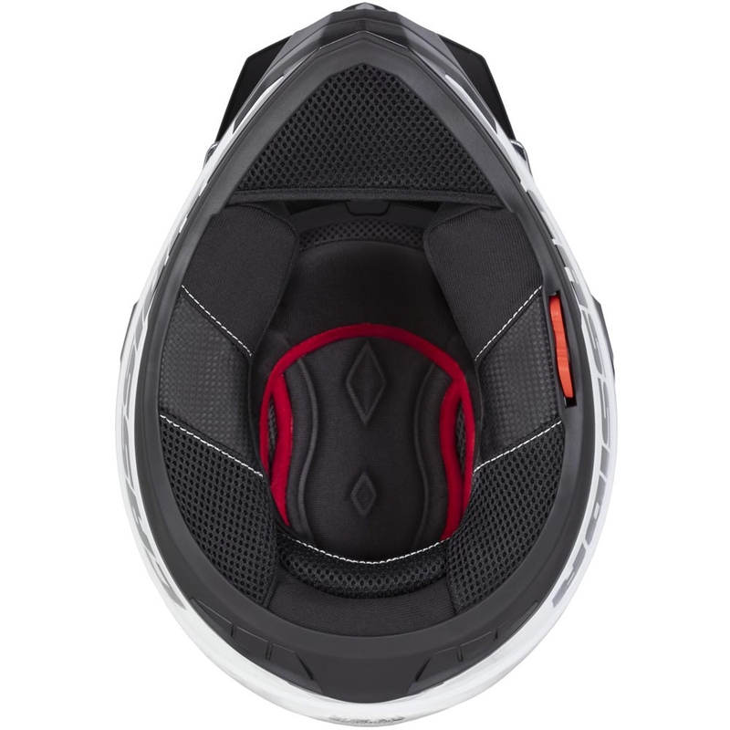 Kask motocyklowy enduro Cassida Tour 2.0 Crew matowy czarno-biały