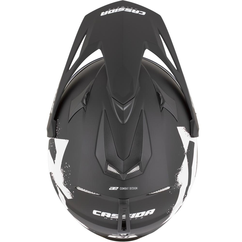 Kask motocyklowy enduro Cassida Tour 2.0 Crew matowy czarno-biały