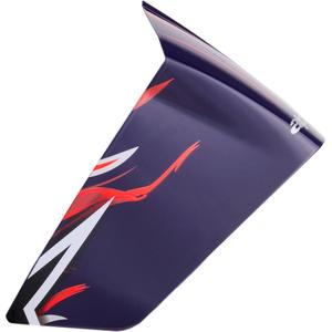 Aerodynamiczny spoiler do kasków motocyklowych Alpinestars Supertech R10 FLYTE racing profile matowy niebiesko-czerwono-biały
