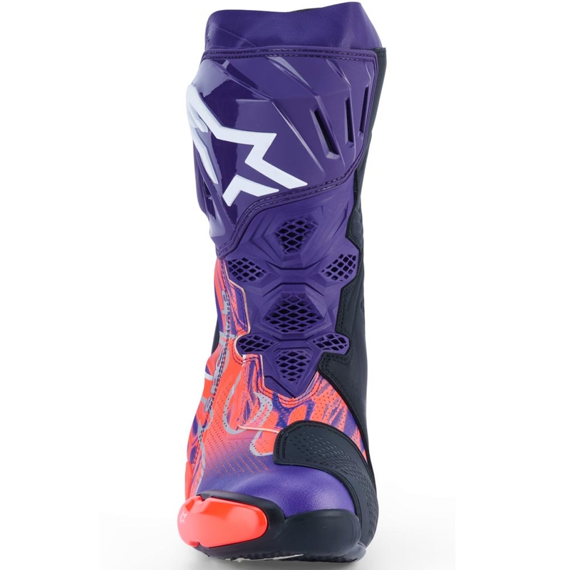 Buty motocyklowe Alpinestars Supertech R Vented Flyte, edycja limitowana, Jorge Martin, fioletowo-czerwono-czarne