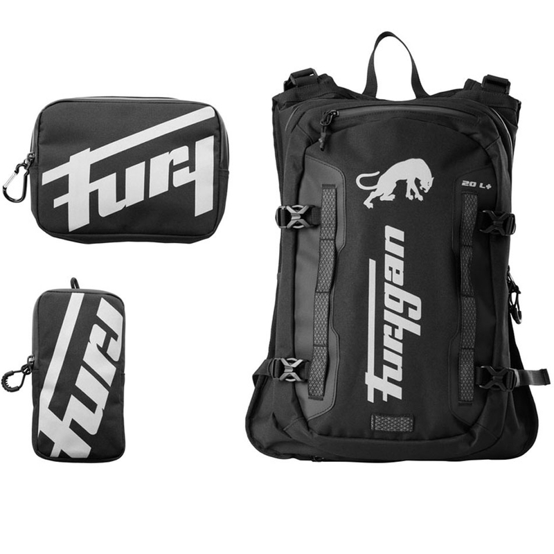 Plecak Furygan ADV 20L+ czarno-biały