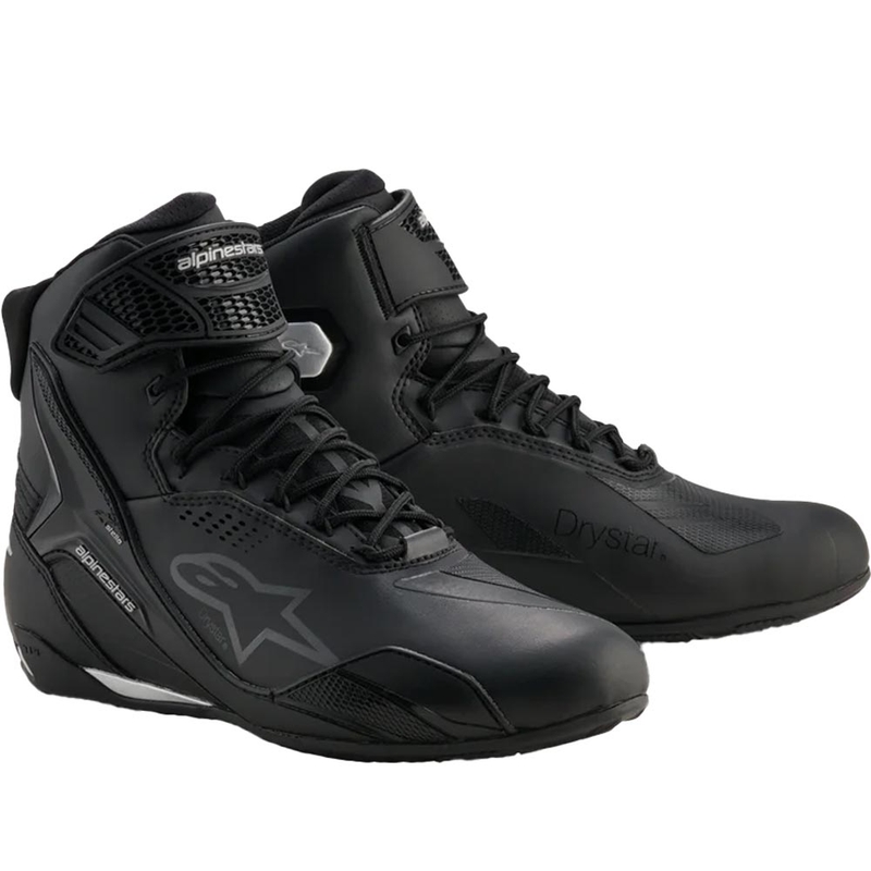 Buty motocyklowe damskie Alpinestars Stella Faster-4 Drystar czarno-srebrne