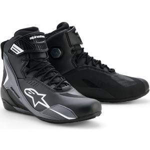 Buty motocyklowe Alpinestars Faster-4 Drystar czarno-ciemnoszaro-białe
