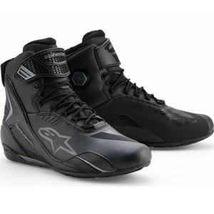 Buty motocyklowe Alpinestars Faster-4 Drystar czarno-ciemnoszare