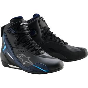Buty motocyklowe Alpinestars Faster-4 Drystar czarno-niebiesko-białe
