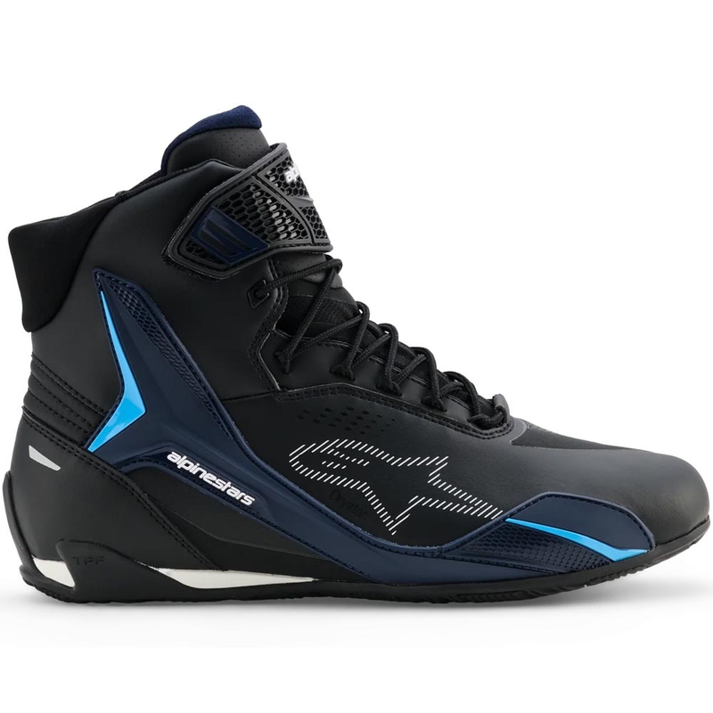 Buty motocyklowe Alpinestars Faster-4 Drystar czarno-niebiesko-białe