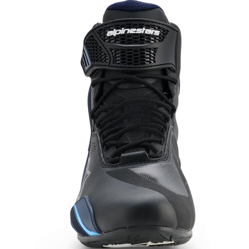 Buty motocyklowe Alpinestars Faster-4 Drystar czarno-niebiesko-białe