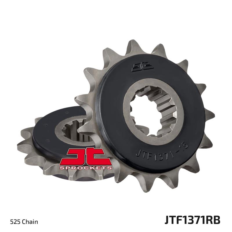 Front sprocket JT 15T, 525 rubber cushioned