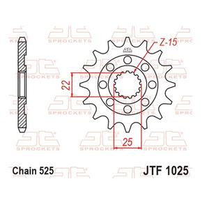 Front sprocket JT JTF 1025-15 15T, 525
