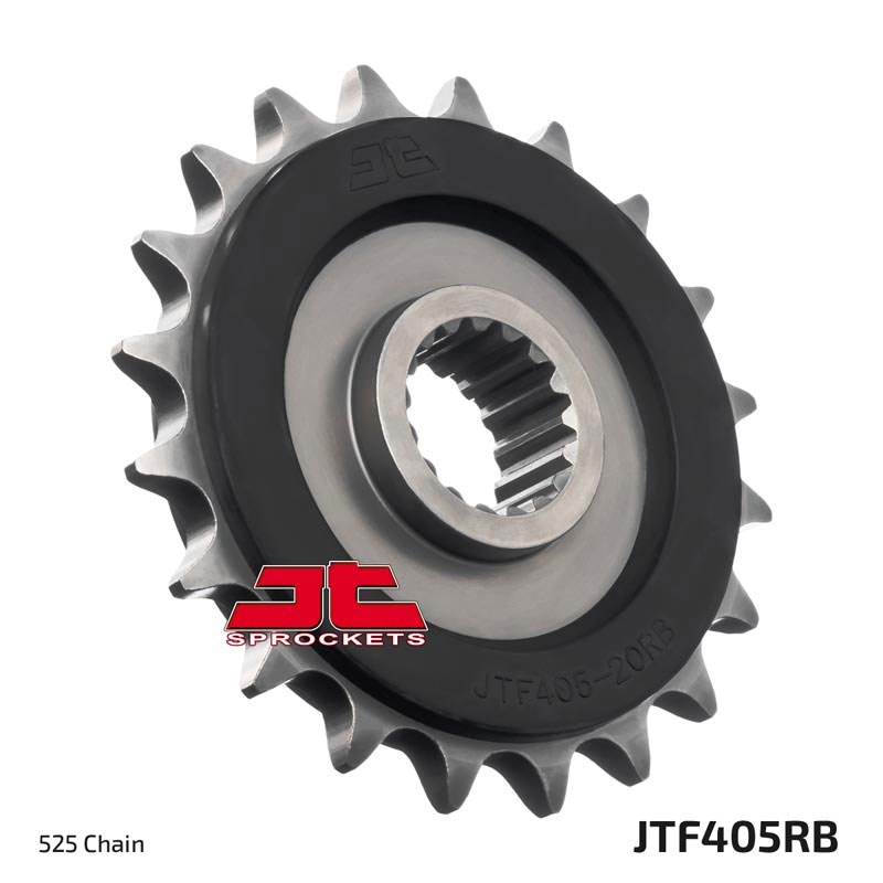 Front sprocket JT 19T, 525 rubber cushioned