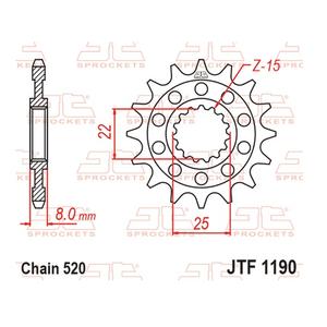 Front sprocket JT JTF 1190-13 13T, 520