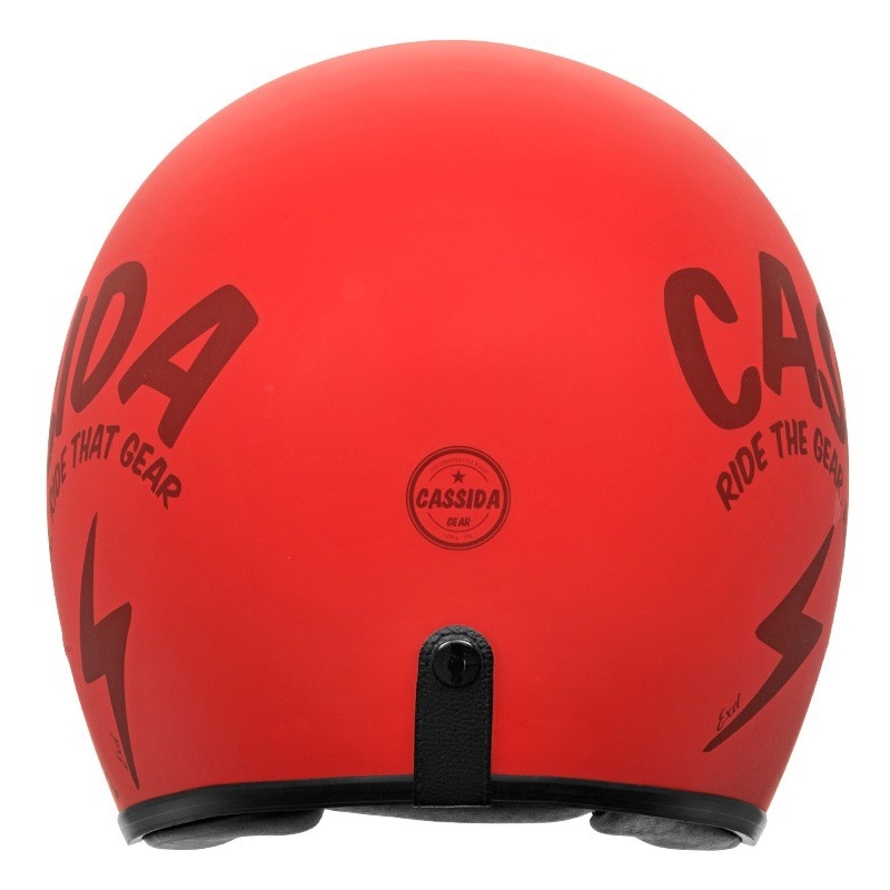 Otwarty kask motocyklowy Cassida Oxygen Gear czerwono-czarny